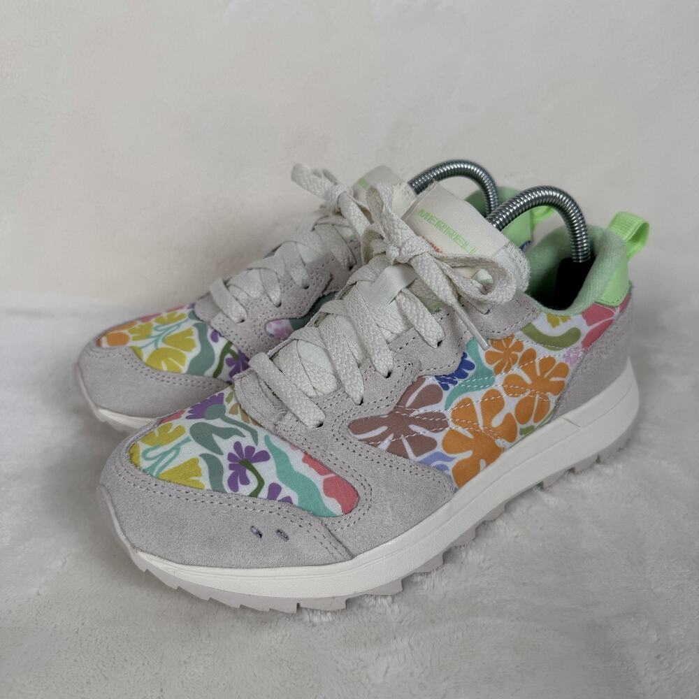 Merrell Alpine 83 Recraft Women’s Size 6.5 Floral Retro Suede Sneakers